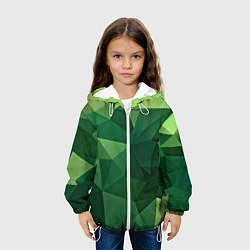 Куртка с капюшоном детская Геометрия, цвет: 3D-белый — фото 2