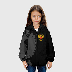 Куртка с капюшоном детская Russia - Black collection, цвет: 3D-черный — фото 2