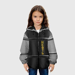 Куртка с капюшоном детская Нефть, цвет: 3D-черный — фото 2