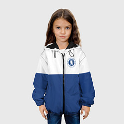 Куртка с капюшоном детская Chelsea FC: Light Blue, цвет: 3D-черный — фото 2