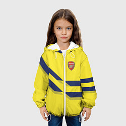 Куртка с капюшоном детская Arsenal FC: Yellow style, цвет: 3D-белый — фото 2