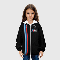 Куртка с капюшоном детская BMW BLACK COLLECTION БМВ, цвет: 3D-белый — фото 2