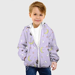Куртка с капюшоном детская Сейлор Мур, цвет: 3D-белый — фото 2
