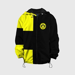 Куртка с капюшоном детская BVB FC: Black style, цвет: 3D-черный