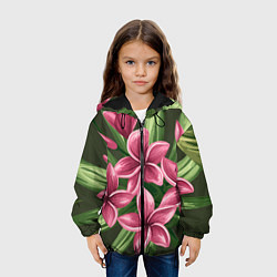 Куртка с капюшоном детская Райский сад, цвет: 3D-черный — фото 2