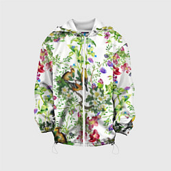Куртка с капюшоном детская Райский остров, цвет: 3D-белый