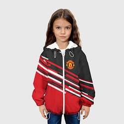 Куртка с капюшоном детская Man UTD FC: Sport Line 2018, цвет: 3D-белый — фото 2