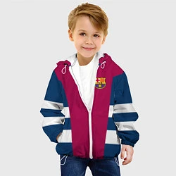Куртка с капюшоном детская Barcelona FC: Vintage 2018, цвет: 3D-белый — фото 2