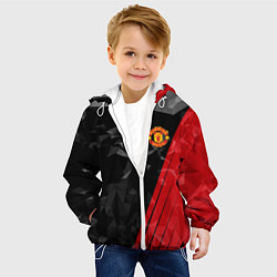 Куртка с капюшоном детская FC Manchester United: Abstract, цвет: 3D-белый — фото 2