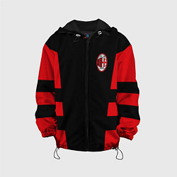 Куртка с капюшоном детская АC Milan: Black Sport, цвет: 3D-черный