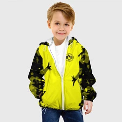 Куртка с капюшоном детская FC Borussia Dortmund: Yellow Original, цвет: 3D-белый — фото 2