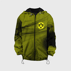 Куртка с капюшоном детская FC Borussia Sport, цвет: 3D-черный
