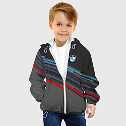 Куртка с капюшоном детская BMW BRAND COLOR, цвет: 3D-белый — фото 2