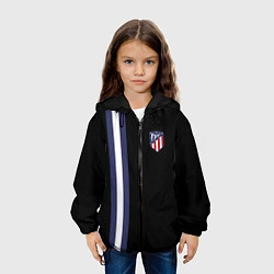 Куртка с капюшоном детская FC Atletico Madrid: Blue Line, цвет: 3D-черный — фото 2
