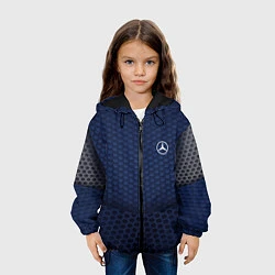 Куртка с капюшоном детская Mercedes: Sport Motors, цвет: 3D-черный — фото 2