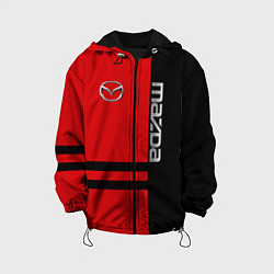 Куртка с капюшоном детская Mazda R&B, цвет: 3D-черный