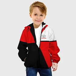 Куртка с капюшоном детская Toyota Sport, цвет: 3D-черный — фото 2