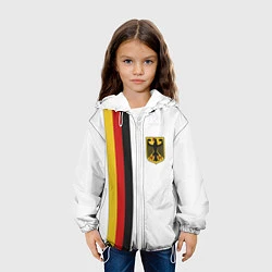 Куртка с капюшоном детская I Love Germany, цвет: 3D-белый — фото 2