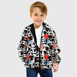 Куртка с капюшоном детская Funny Pandas, цвет: 3D-черный — фото 2