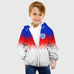 Куртка с капюшоном детская Сборная Англии: Тренировочная ЧМ-2018, цвет: 3D-белый — фото 2
