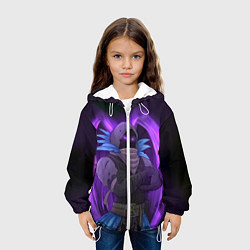 Куртка с капюшоном детская Violet Raven, цвет: 3D-белый — фото 2