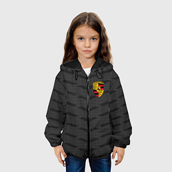Куртка с капюшоном детская Porsche: Grey Sport, цвет: 3D-черный — фото 2