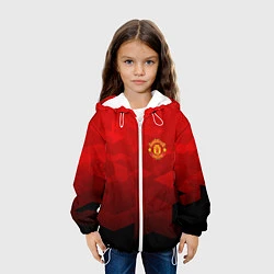 Куртка с капюшоном детская FC Man UTD: Red Poly, цвет: 3D-белый — фото 2