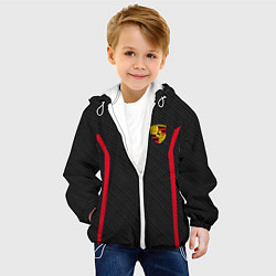 Куртка с капюшоном детская Porsche: Sport Edition, цвет: 3D-белый — фото 2