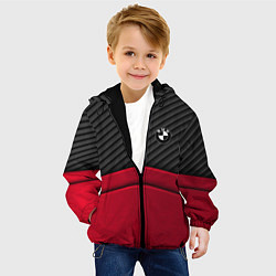 Куртка с капюшоном детская BMW: Race Style, цвет: 3D-черный — фото 2