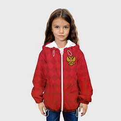 Куртка с капюшоном детская Форма сборной России, цвет: 3D-белый — фото 2