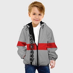 Куртка с капюшоном детская God of War: Grey Style, цвет: 3D-черный — фото 2