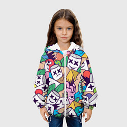 Куртка с капюшоном детская Marshmallow Colour, цвет: 3D-белый — фото 2