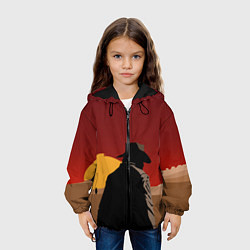 Куртка с капюшоном детская RDR 2: Dark Man, цвет: 3D-черный — фото 2
