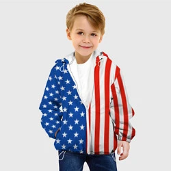 Куртка с капюшоном детская American Patriot, цвет: 3D-белый — фото 2