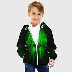 Куртка с капюшоном детская Демон легиона, цвет: 3D-белый — фото 2