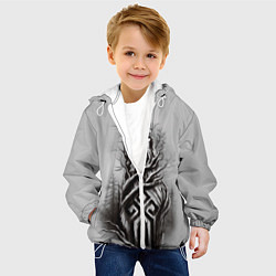 Куртка с капюшоном детская Священная Русь, цвет: 3D-белый — фото 2