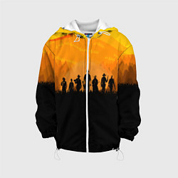 Куртка с капюшоном детская Red Dead Redemption: Orange Sun, цвет: 3D-белый
