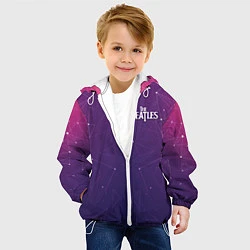 Куртка с капюшоном детская The Beatles: Neon Style, цвет: 3D-белый — фото 2