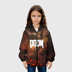 Куртка с капюшоном детская DOOM: Eternal, цвет: 3D-черный — фото 2