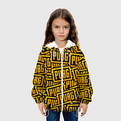 Куртка с капюшоном детская PUBG Pattern, цвет: 3D-белый — фото 2