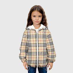 Куртка с капюшоном детская Nova check, цвет: 3D-белый — фото 2