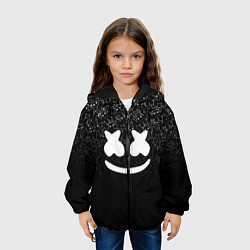 Куртка с капюшоном детская Marshmello Black, цвет: 3D-черный — фото 2