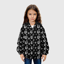 Куртка с капюшоном детская Twitch: Black Pattern, цвет: 3D-черный — фото 2