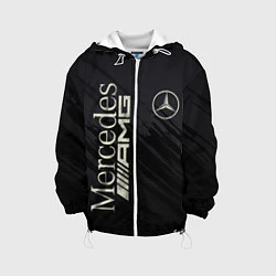 Куртка с капюшоном детская Mercedes AMG: Black Edition, цвет: 3D-белый