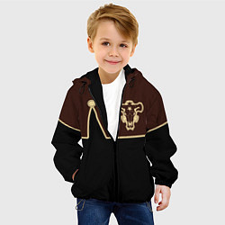 Куртка с капюшоном детская Черный Клевер: Мантия, цвет: 3D-черный — фото 2