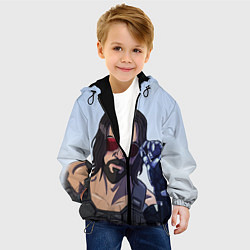 Куртка с капюшоном детская Киану Самурай, цвет: 3D-черный — фото 2