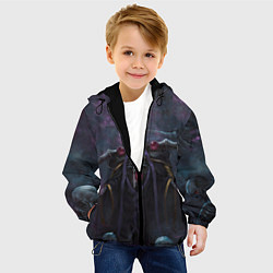 Куртка с капюшоном детская Overlord, цвет: 3D-черный — фото 2