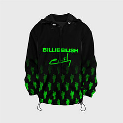 Куртка с капюшоном детская Billie Eilish: Green & Black Autograph, цвет: 3D-черный