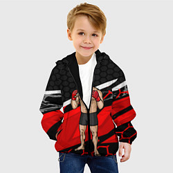 Куртка с капюшоном детская Боксёр, цвет: 3D-черный — фото 2