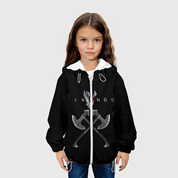 Куртка с капюшоном детская Vikings, цвет: 3D-белый — фото 2
